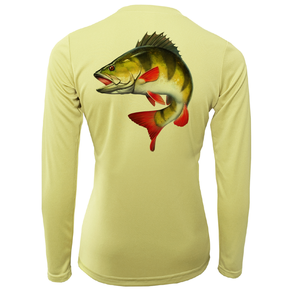 Michigan Freshwater Born Perch Women's Long Sleeve UPF 50+ Dry-Fit Shirt