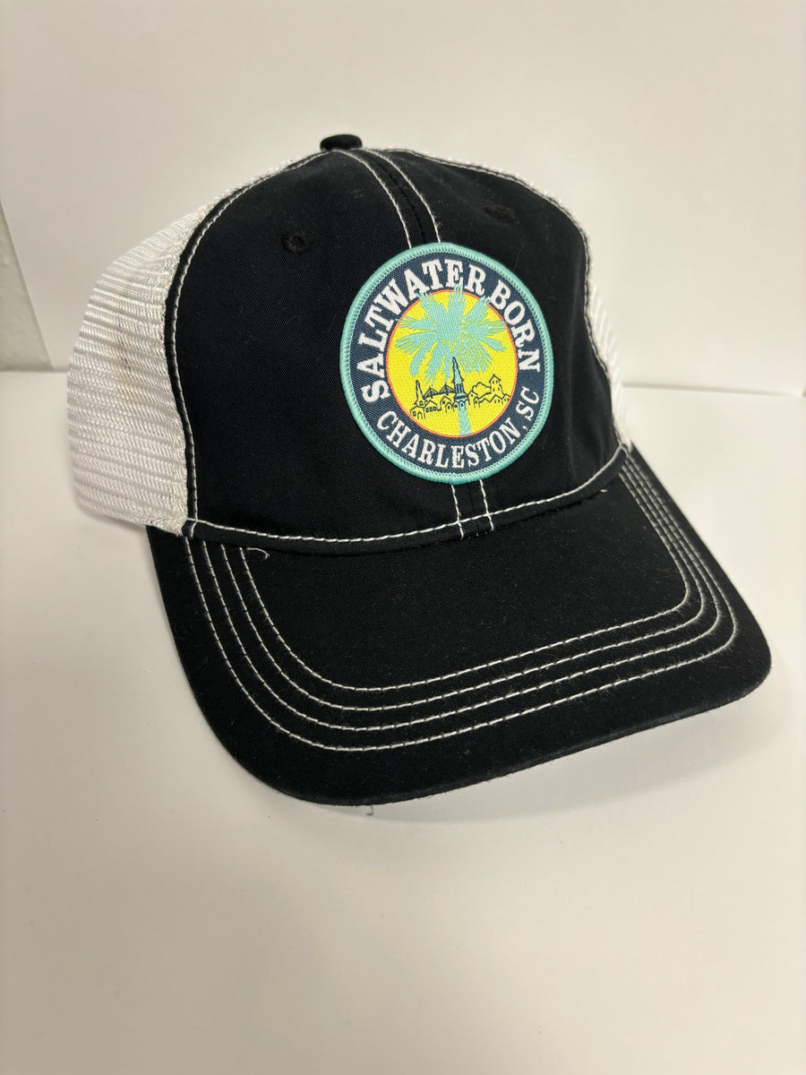 Charleston, SC Vintage Trucker Mesh Hat Saltwater Born