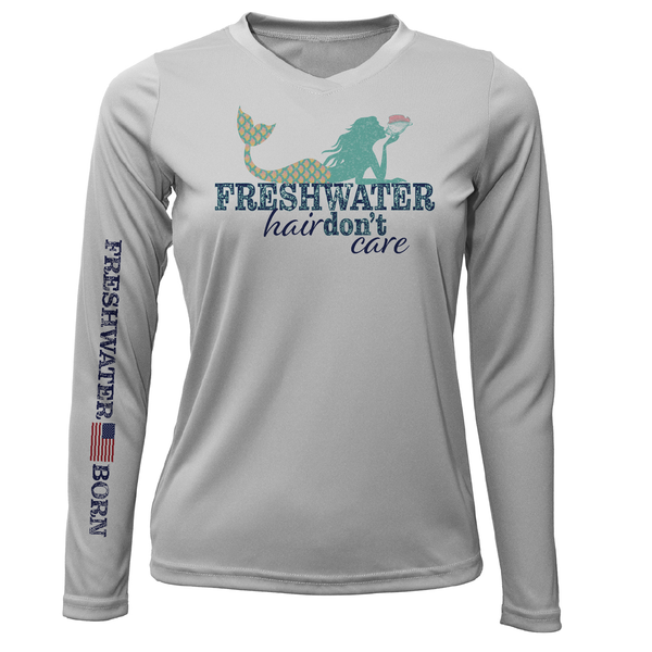 Florida "Freshwater Hair Don't Care" Women's Long Sleeve UPF 50+ Dry-Fit Shirt