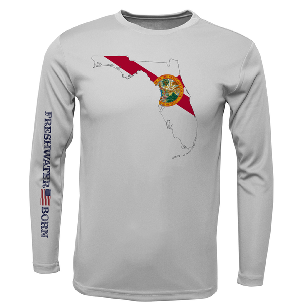 State of Florida Freshwater Born Men's Long Sleeve UPF 50+ Dry-Fit Shirt
