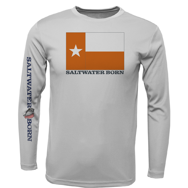 Burnt Orange Texas Long Sleeve UPF 50+ Dry-Fit Shirt