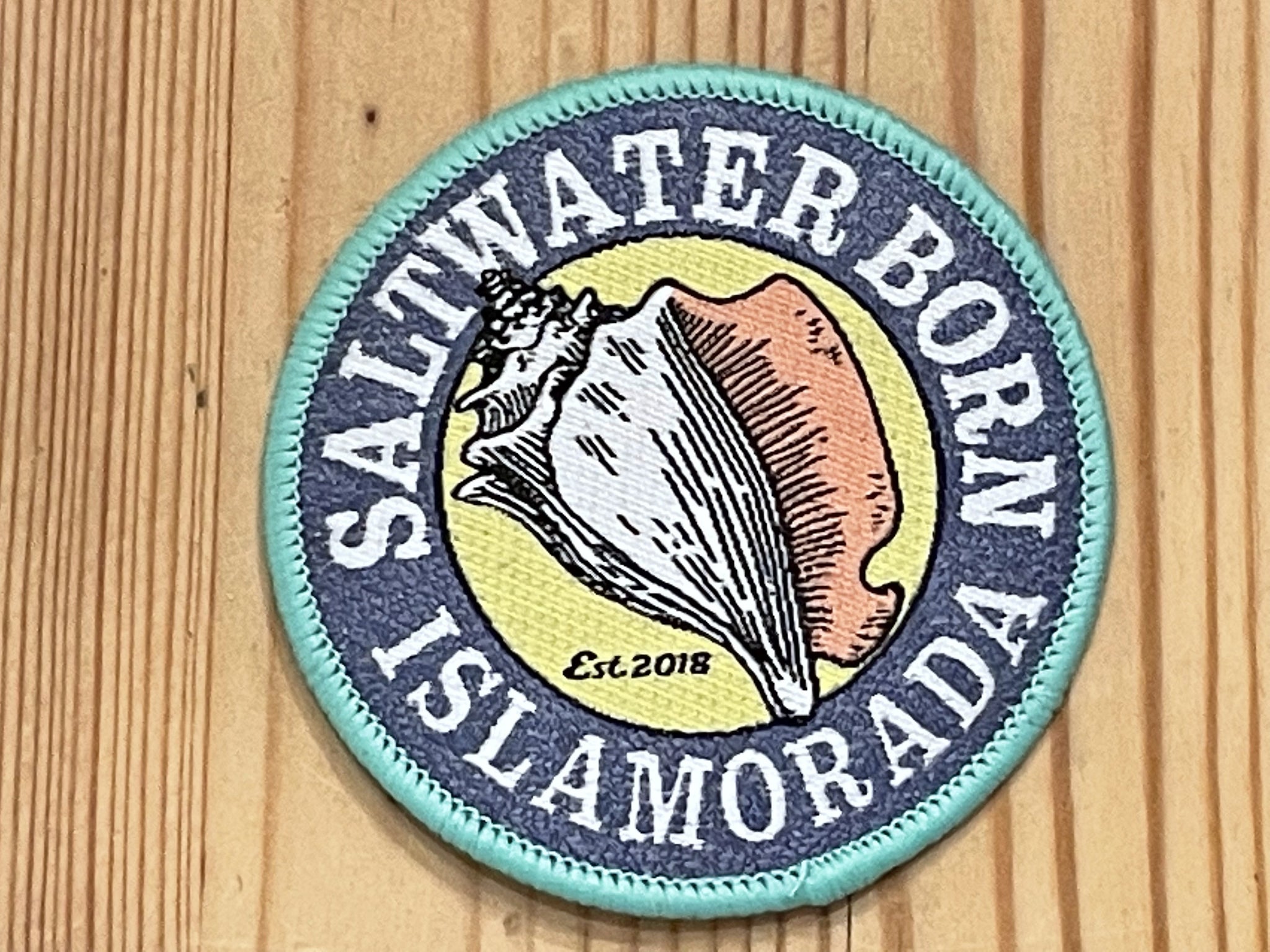 Saltwater Born Islamorada Embroidered Patch