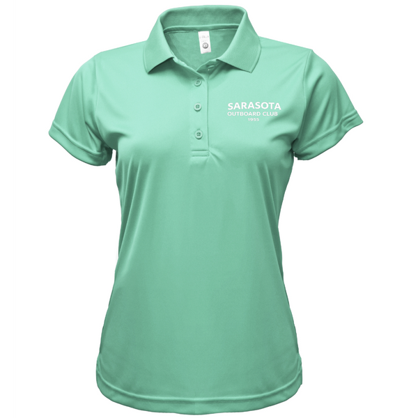 Sarasota Outboard Club- 1955 Women's UPF 50+ Dry-Fit Polo