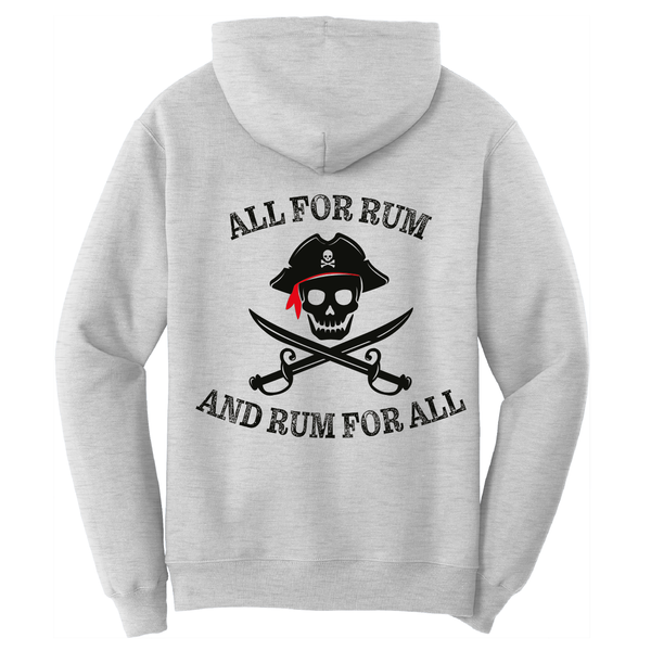 St. Pete Beach, FL "All For Rum and Rum For All" Cotton Hoodie
