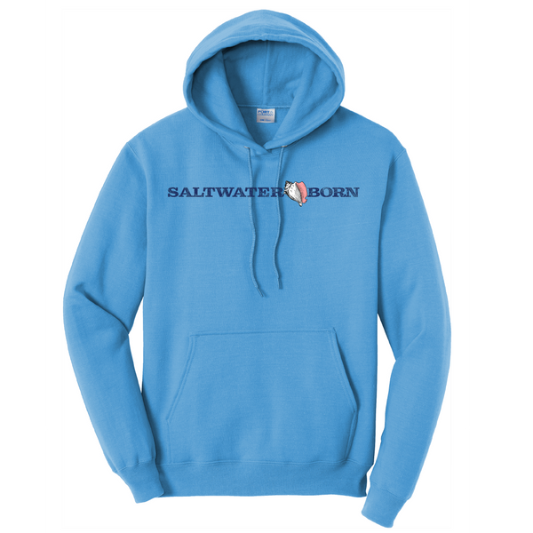 Saltwater Born Tybee Island, GA Signpost Men's Cotton Hoodie