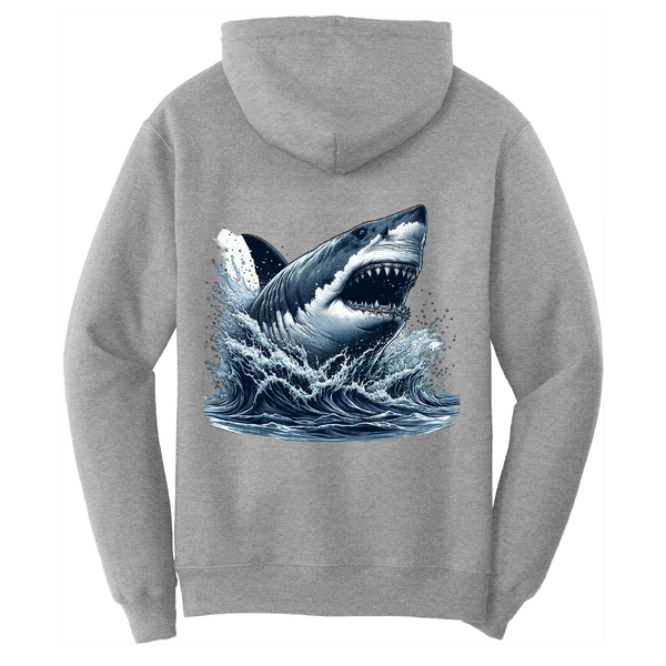Cape Cod, MA Jaws Women's Cotton Hoodie