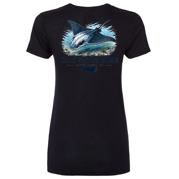 Outer Banks, NC Eagle Ray Women's Triblend Tee