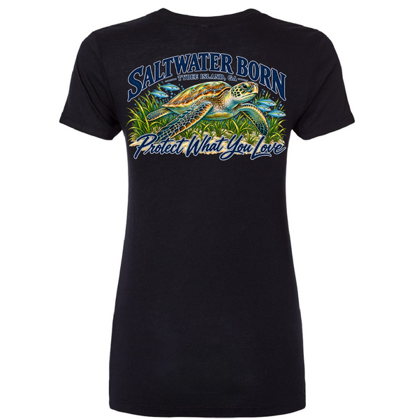 Tybee Island, GA Protect What You Love Women's Triblend Tee