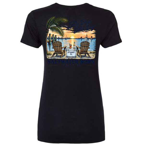Stuart, FL Salty Days Better Days Women's Triblend Tee