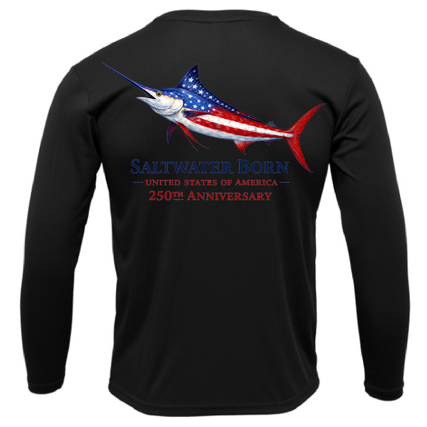 250th Anniversary Action Marlin Men's Long Sleeve UPF 50+ Dry-Fit Shirt