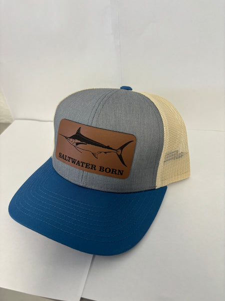 Saltwater Born Marlin Structured Mesh Trucker Hat