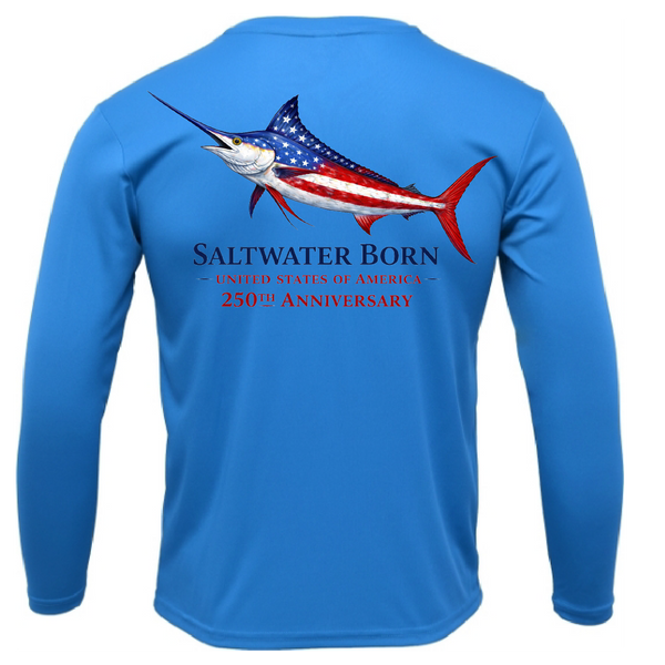 250th Anniversary Action Marlin Men's Long Sleeve UPF 50+ Dry-Fit Shirt