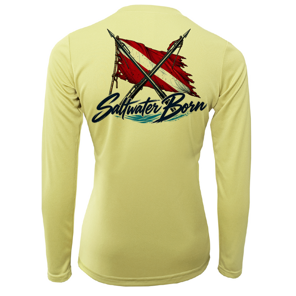 Saltwater Born Spear Life Women's Long Sleeve UPF 50+ Dry-Fit Shirt
