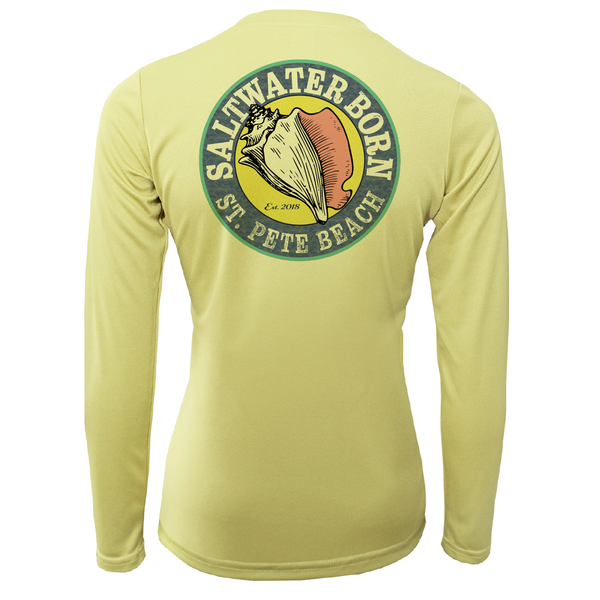 St. Pete Beach, FL "Saltwater Hair Don't Care" Long Sleeve UPF 50+ Dry-Fit Shirt
