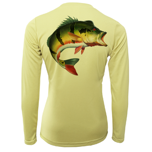 Florida Freshwater Born Peacock Bass Women's Long Sleeve UPF 50+ Dry-Fit Shirt