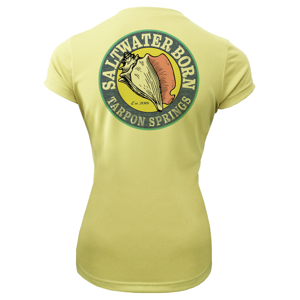 Tarpon Springs Florida Girl Women's Short Sleeve UPF 50+ Dry-Fit Shirt