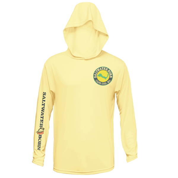 Cape Cod, MA Jaws Women's Long Sleeve UPF 50+ Dry-Fit Hoodie