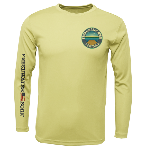 New York Freshwater Born "Surrender The Booty" Men's Long Sleeve UPF 50+ Dry-Fit Shirt