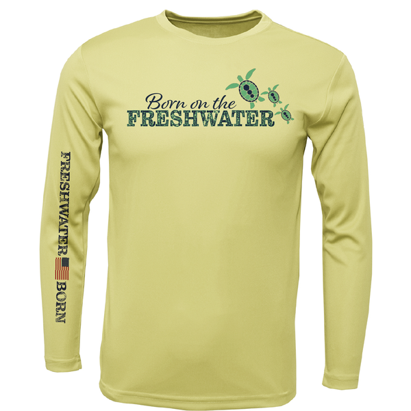 Texas "Born on the Freshwater" Girl's Long Sleeve UPF 50+ Dry-Fit Shirt