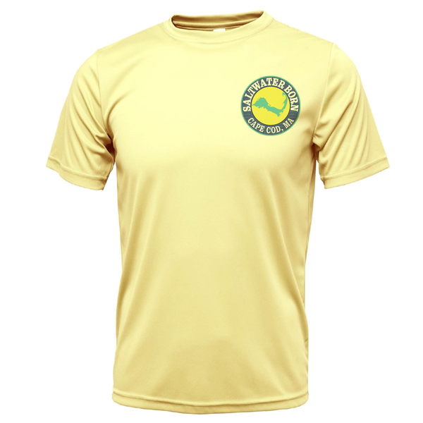 Cape Cod, MA Jaws Men's Short Sleeve UPF 50+ Dry-Fit Shirt