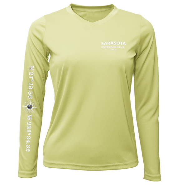 Sarasota Outboard Club 1955 Women's Long Sleeve UPF 50+ Dry-Fit Shirt
