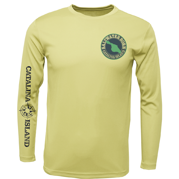 Catalina Island, CA Kraken Boy's Long Sleeve UPF 50+ Dry-Fit Shirt
