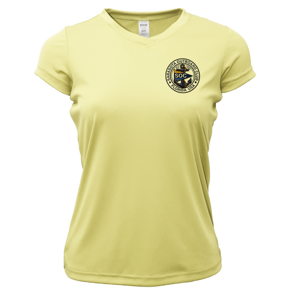 Sarasota Outboard Club Classic Women's Short Sleeve UPF 50+ Dry-Fit Shirt