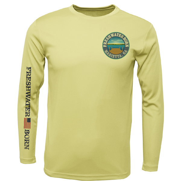 Marietta, GA Freshwater Born Kraken Men's Long Sleeve UPF 50+ Dry-Fit Shirt