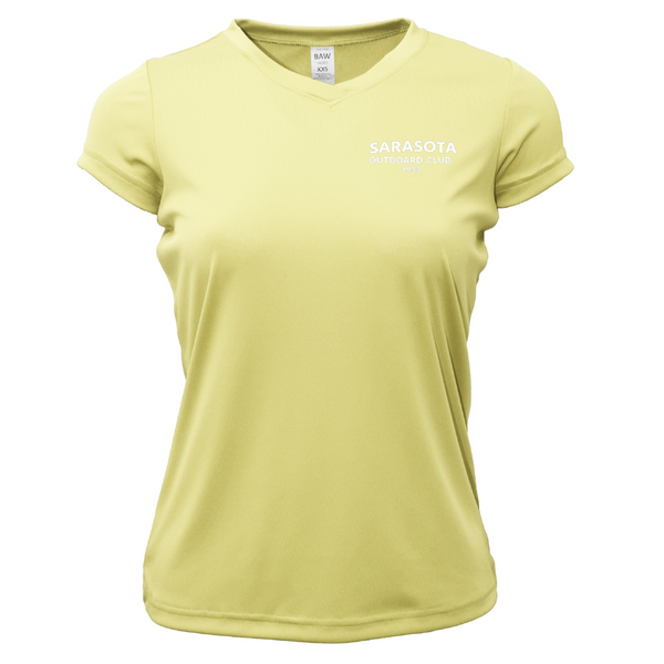 Sarasota Outboard Club 1955 Women's Short Sleeve UPF 50+ Dry-Fit Shirt