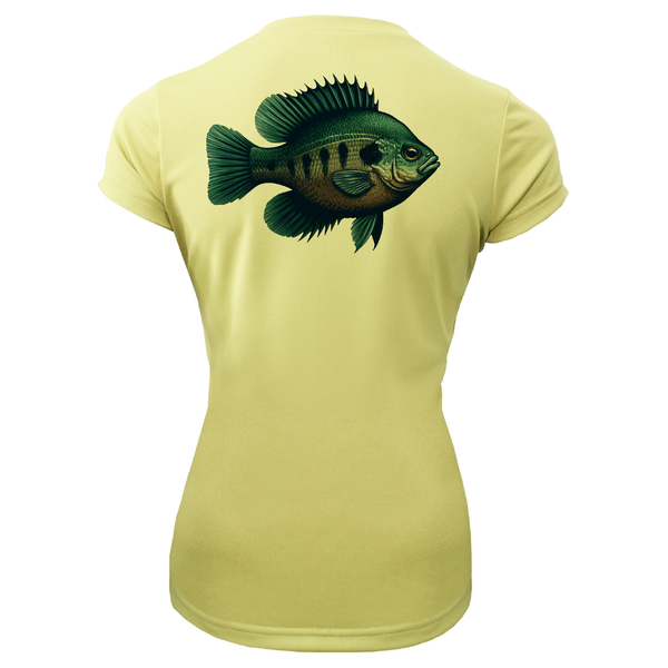 Florida Freshwater Born Bluegill Women's Short Sleeve UPF 50+ Dry-Fit Shirt