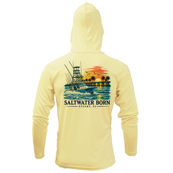Stuart, FL Sportfishing Boy's Long Sleeve UPF 50+ Dry-Fit Hoodie