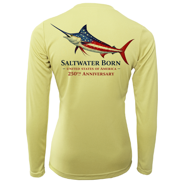 250th Anniversary Action Marlin Women's Long Sleeve UPF 50+ Dry-Fit Shirt