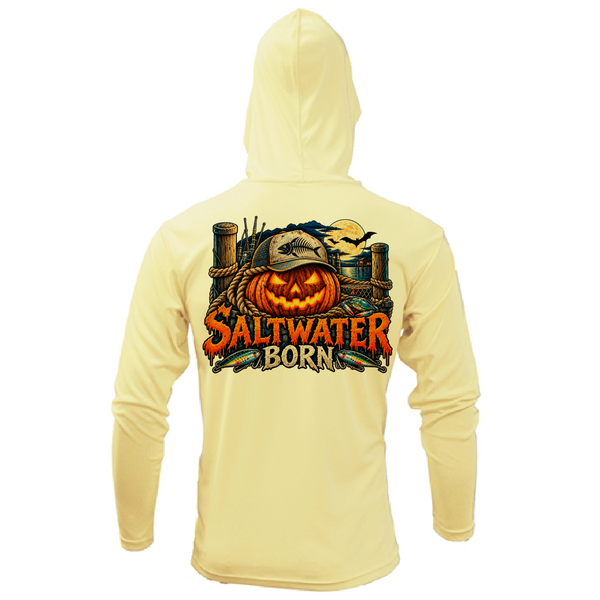 Spooky Seas Boy's Long Sleeve UPF 50+ Dry-Fit Hoodie