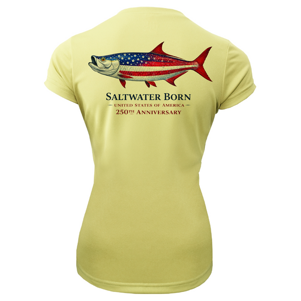 250th Anniversary Action Tarpon Women's Short Sleeve UPF 50+ Dry-Fit Shirt