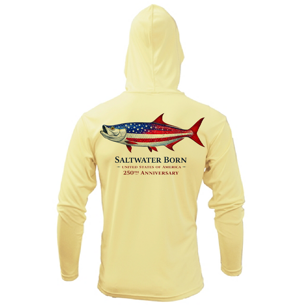 250th Anniversary Action Tarpon Men's Long Sleeve UPF 50+ Dry-Fit Hoodie