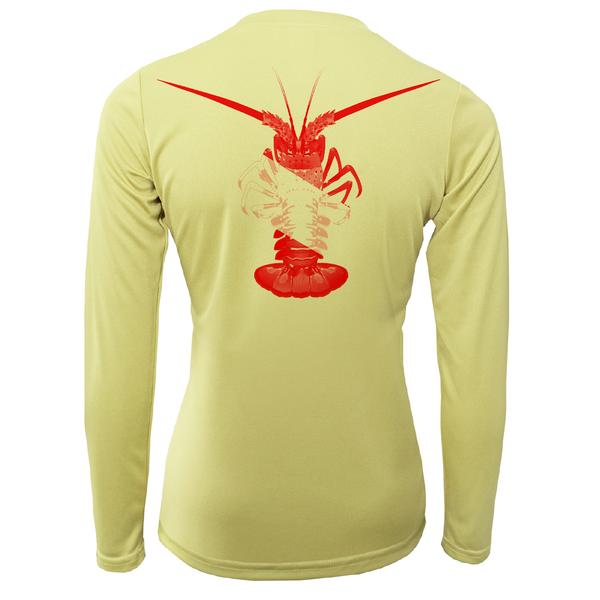 Florida Keys Scuba Lobster Women's Long Sleeve UPF 50+ Dry-Fit Shirt