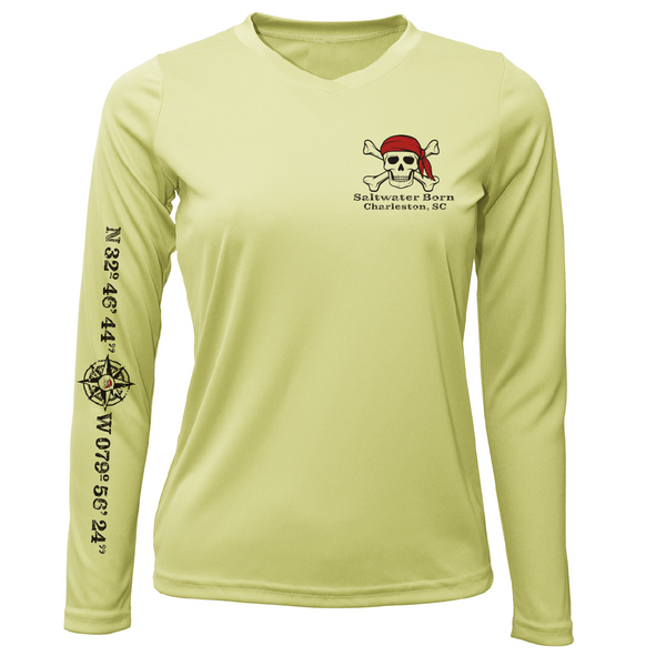 Charleston, SC "All For Rum and Rum For All" Women's Long Sleeve UPF 50+ Dry-Fit Shirt