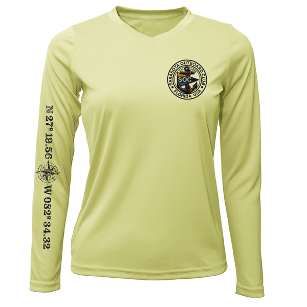 Sarasota Outboard Club Classic Women's Long Sleeve UPF 50+ Dry-Fit Shirt