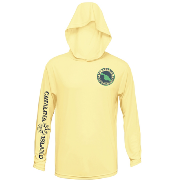 Avalon, CA Dive Flag Buoy Men's Long Sleeve UPF 50+ Dry-Fit Hoodie