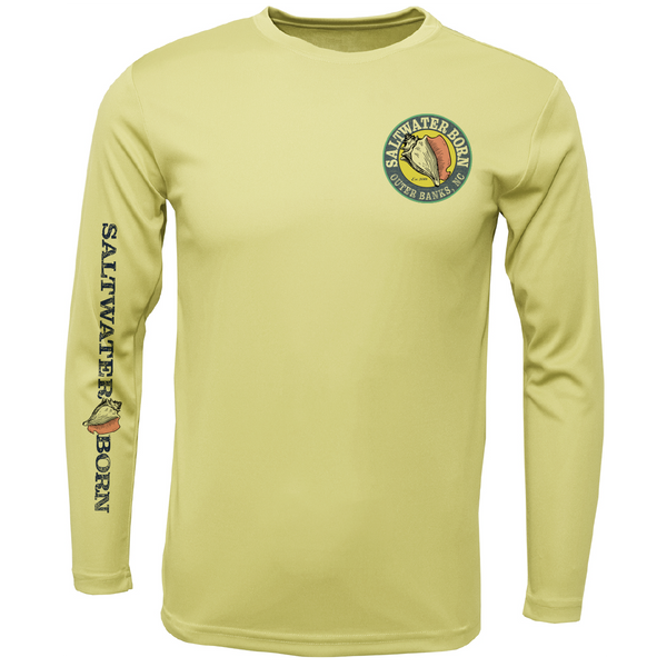 Outer Banks, NC Beach Jeep Men's Long Sleeve UPF 50+ Dry-Fit Shirt
