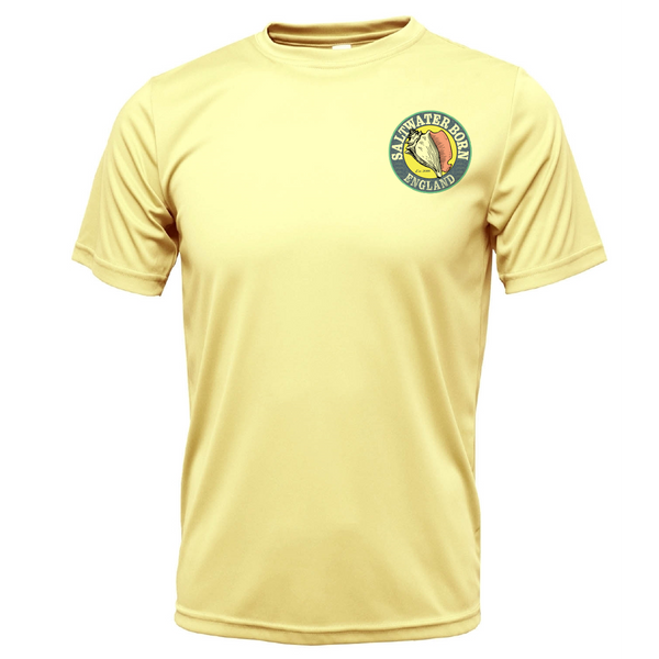 Saltwater Born Brighton, England Palace Pier Men's Short Sleeve UPF 50+ Dry-Fit Shirt
