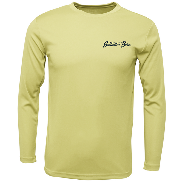 Long Island, NY Saltwater Born Beach Truck Men's Long Sleeve UPF 50+ Dry-Fit Shirt