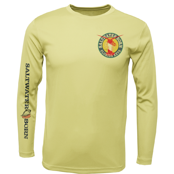 Florida Keys Scuba Lobster Men's Long Sleeve UPF 50+ Dry-Fit Shirt