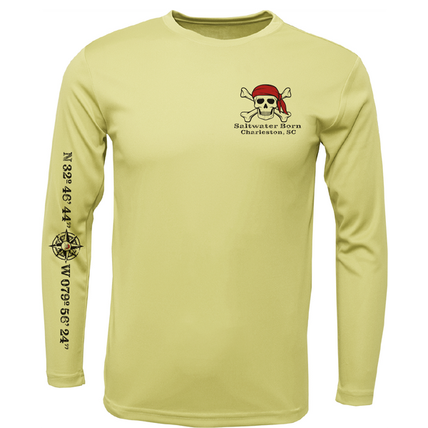 Charleston, SC "All For Rum and Rum For All" Men's Long Sleeve UPF 50+ Dry-Fit Shirt