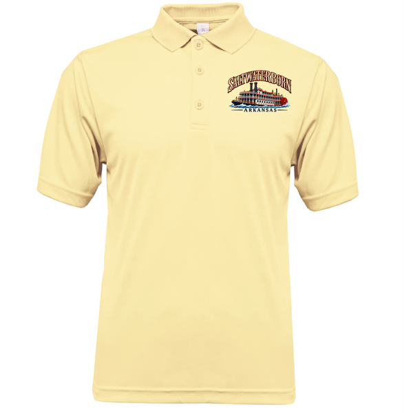 Saltwater Born Arkansas Riverboat Men's Short Sleeve UPF 50+ Dry-Fit Polo