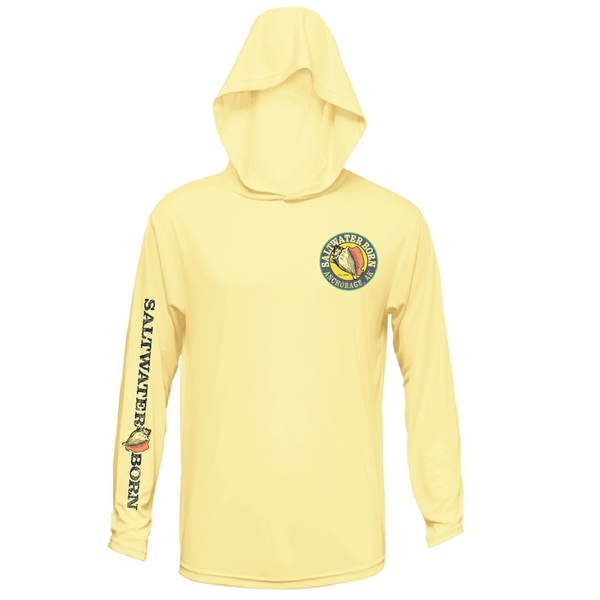 Anchorage, AK Mountain Moose Men's Long Sleeve UPF 50+ Dry-Fit Hoodie