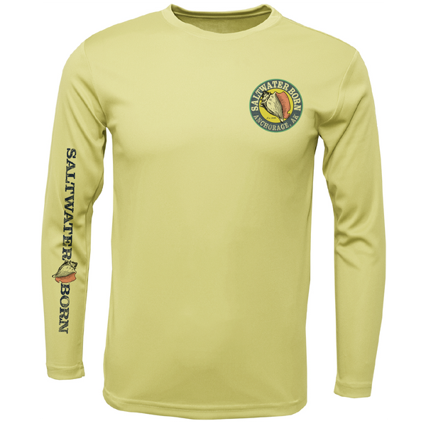 Anchorage, AK Angler Men's Long Sleeve UPF 50+ Dry-Fit Shirt