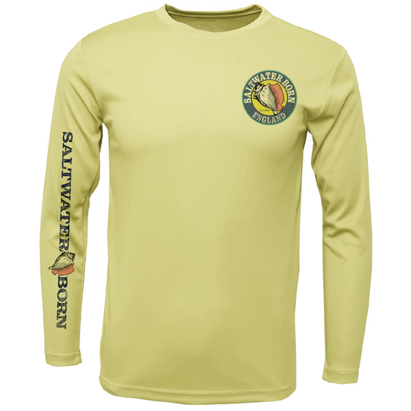 Saltwater Born England Cod Men's Long Sleeve UPF 50+ Dry-Fit Shirt