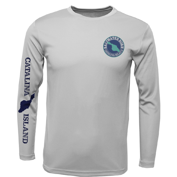 Camisa Catalina Island Blue Marlin de manga larga UPF 50+ Dry-Fit 