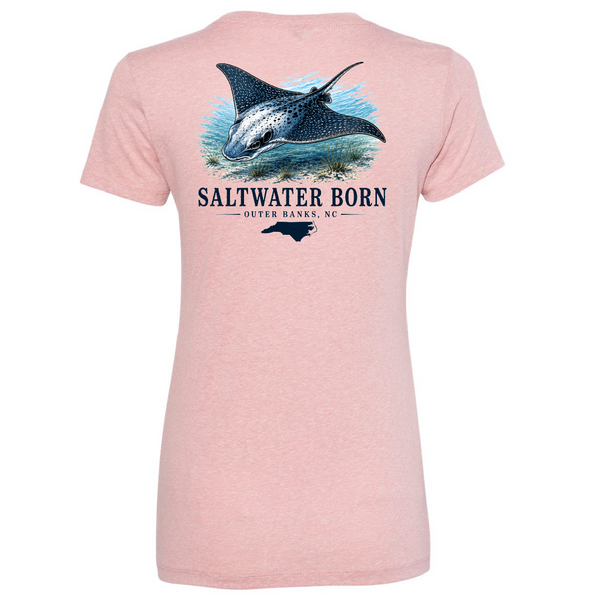 Outer Banks, NC Eagle Ray Women's Triblend Tee